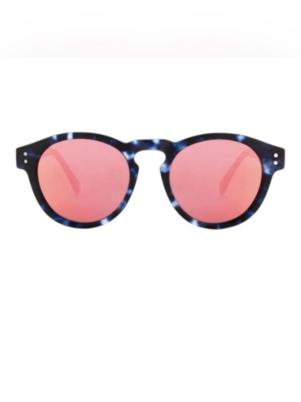 KOMONO Clement Matte Indigo Demi Sunglasses (NEW) round blue
